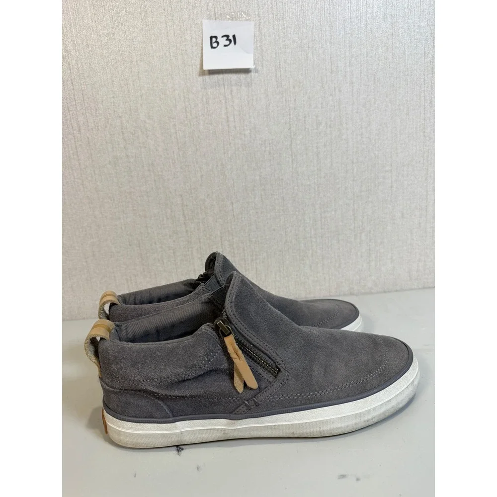 Sperry Topsider Zip Up Sneaker Womans Size 8 Grey‎